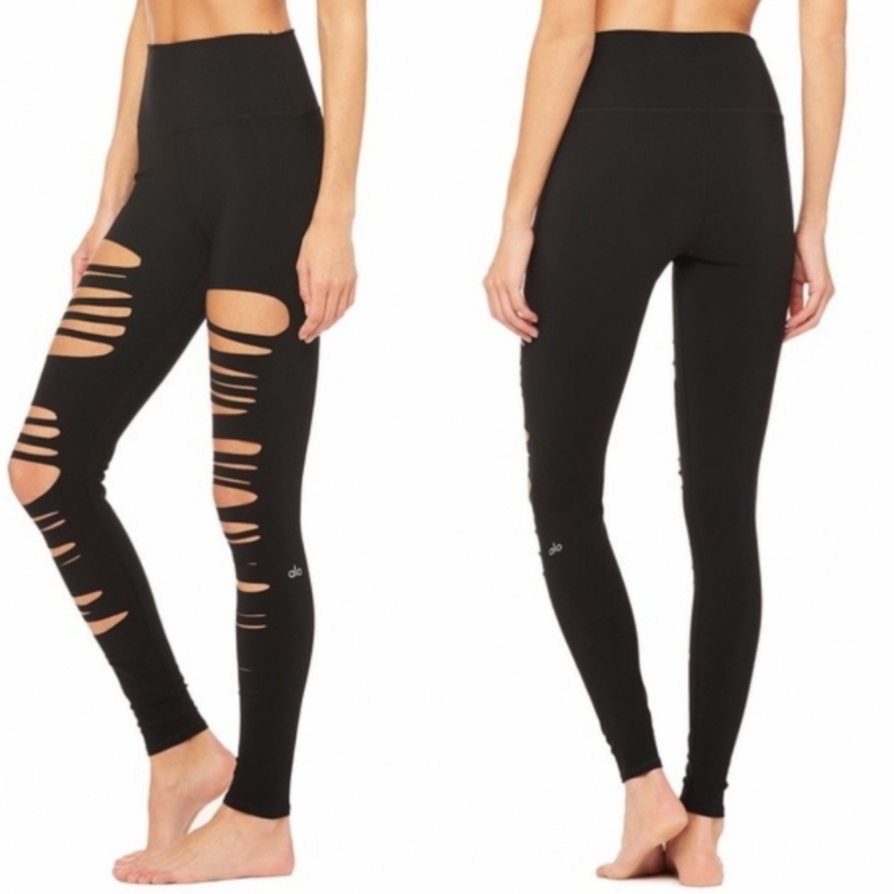NWOT | ALO Extreme Ripped Warrior Leggings - L
